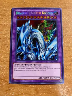 🔥 Yugioh Dragon Master Knight LCKC-EN065 SECRET RARE HOLOFOIL NEAR MINT - Image 1