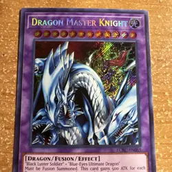 🔥 Yugioh Dragon Master Knight LCKC-EN065 SECRET RARE HOLOFOIL NEAR MINT - Image 2