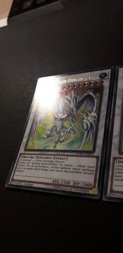 Yu-Gi-Oh! 2x Sternenstaub-Funkendrache, DUDE-DE012, Ultra Rare, 1. Auflage, NM - Image 2