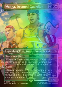 Wakka, Devoted Guardian (477/843) Final Fantasy Commander NM FOIL- Chocobo Track - Image 1