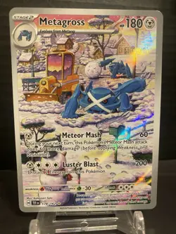Pokemon TCG Metagross 178/162 Temporal Forces Holo Card Illustration Rare - Image 2