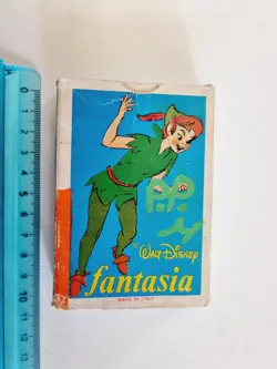 CARTE DA GIOCO FANTASIA DAL NEGRO WALT DISNEY VINTAGE ORIGINAL PLAYING CARD NEW - Image 1