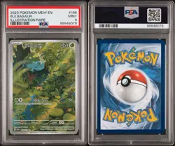 Pokemon TCG Bulbasaur Scarlet Violet-151 Illustration Rare Card 166/165 PSA 9 - Image 3