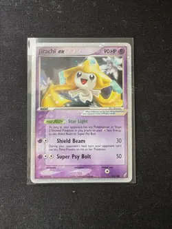 Pokemon Jirachi EX TCG Holo Card 94/100 Crystal Guardians HP - Image 1