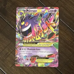 Pokemon M Gengar EX 35/119 XY-Phantom Forces Ultra Rare Full Art Holo English - Image 1