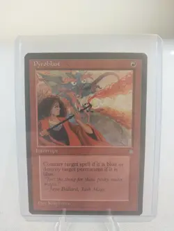 Vintage MTG Magic the Gathering Pyroblast Ice Age NM - Image 1