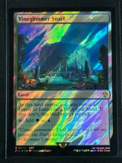 Magic MTG Final Fantasy Collector's Commander Surge Foil Vineglimmer Snarl FFX - Image 1