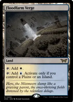 MTG Floodfarm Verge Normal NM Duskmourn: House of Horror Magic 259 - Image 1