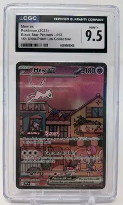 Pokemon TCG Graded Card- CGC 9.5 Mew EX 053 151 UPC Promo - Image 1