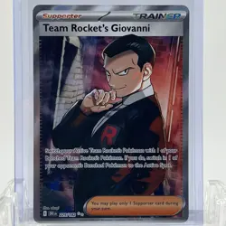 Pokemon TCG Destined Rivals Team Rocket’s Giovanni #225/182 Ultra Rare NM - Image 1