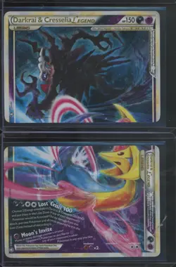 Pokemon TCG Darkrai & Cresselia Legend 99/100/102 Triumphant Top Bottom NM/LP - Image 1