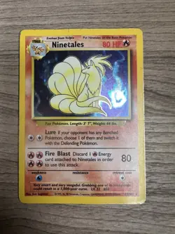 Pokemon TCG Ninetales Base Set 12/102 Holo Holo Rare - Image 1