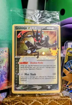 Pokemon Greninja Gold Star Promo Holo SWSH144 Celebrations Minty SEALED* - Image 1