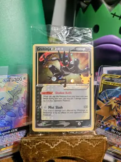 Pokemon Greninja Gold Star Promo Holo SWSH144 Celebrations Minty SEALED* - Image 2