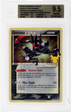 2021 Pokemon SWSH Black Star Promo Celebration Greninja BGS 9.5 - Image 1