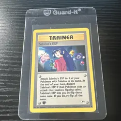 Sabrina’s ESP 117/132 1st Edition Gym Heroes WOTC Vintage Pokemon - Image 1