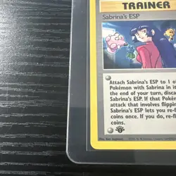 Sabrina’s ESP 117/132 1st Edition Gym Heroes WOTC Vintage Pokemon - Image 2