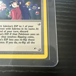 Sabrina’s ESP 117/132 1st Edition Gym Heroes WOTC Vintage Pokemon - Image 5
