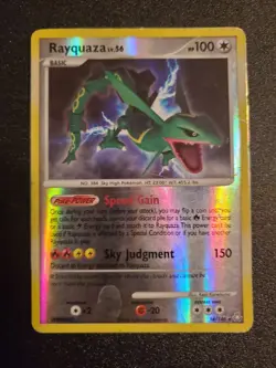 Pokemon TCG Rayquaza 14/146 Reverse Holo Legends Awakened LP-/MP+ - Image 1