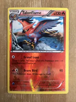 Talonflame - 15/108 - Rare - Reverse Holo LP/MP, English Pokemon Roaring Skies - Image 1