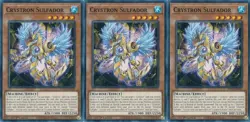 3x Crystron Sulfador | SUDA-EN020 | Common | 1st Ed | NM | YuGiOh - Image 1