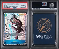 2025 One Piece PRB02 EN Manga Alternate Art #119 Sanji PSA 10 GEM MINT - Image 3