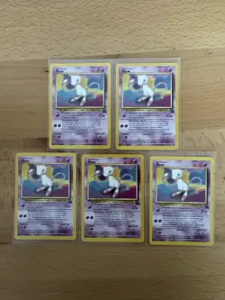LOT OF 5 MEW POKEMON 2000 LEAGUE BLACK STAR PROMO CARDS #8 Unplayed WOTC Vintage - Image 1