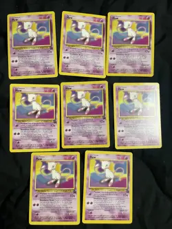 LOT OF 8!!!!! 2000 Pokemon - Mew Non-Holo - WOTC Black Star Promo #8 - Image 1