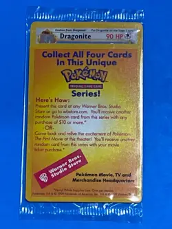 Pokemon 1999 First Movie Black Star Promo Set + Pokemon 2000 Ancient Mew Sealed - Image 4