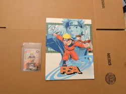 PSA Sealed Promo Kayou Naruto Shippuden Naruto Uzumaki Promo Card with Magazine - Image 2