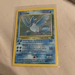 Pokemon TCG Articuno Fossil Holo Card 2/62 Unlimited Rare NM / LP WOTC Retro - Image 1