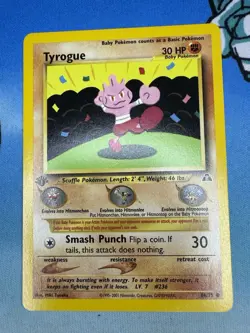Tyrogue 66/75 1st Edition Neo Discovery WOTC Pokemon Card - Image 1