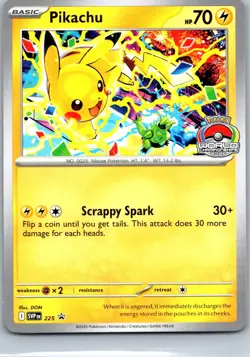 Pikachu -World Championship 2025) Promo SV: Scarlet & Violet Promo Cards 225 NM - Image 1