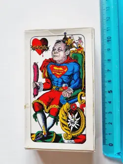 CARTE DA GIOCO SIGILLATE FF SUDTIROL SUPERMAN MAGIARE ORIGINAL PLAYING CARDS NEW - Image 1