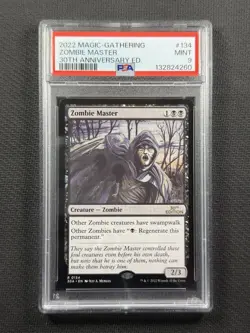 Magic The Gathering PSA 9 Mint Zombie Master 30th Anniversary 2022 R 0134 - Image 1