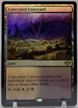 🧙Concealed Courtyard R 0268 Foil OTJ Outlaws Of Thunder Junction MTG - Image 1