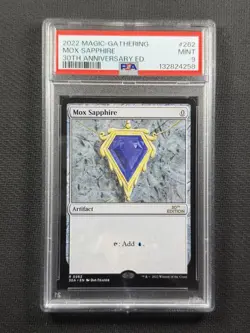 Magic The Gathering PSA 9 Mint Mox Sapphire 30th Anniversary 2022 R 0262 - Image 1