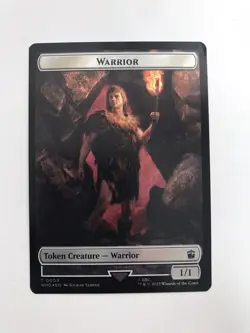 Warrior / Treasure Token Foil MTG Magic the Gathering Card NM Near Mint WHO - Image 1