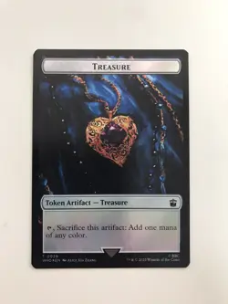 Warrior / Treasure Token Foil MTG Magic the Gathering Card NM Near Mint WHO - Image 2