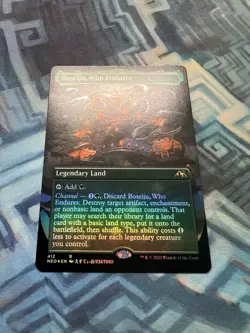 MTG Borderless Foil Boseiju, Who Endures NM Unplayed Kamigawa: Neon Dynasty - Image 2