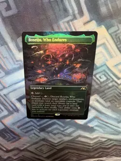MTG Borderless Foil Boseiju, Who Endures NM Unplayed Kamigawa: Neon Dynasty - Image 3
