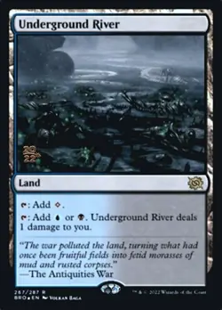 Underground River - Foil - Prerelease Promo NM, English MTG The Brother's War - Image 1