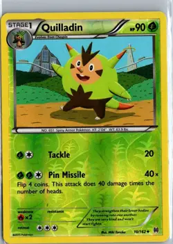 Pokemon Reverse Holo Quilladin XY - BREAKthrough 10/162 NM - Image 1