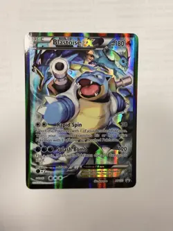 Pokemon Blastoise EX XY122 Black Star Promo Moderately Played!! - Image 1