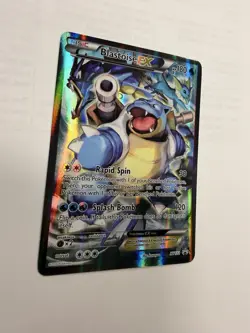 Pokemon Blastoise EX XY122 Black Star Promo Moderately Played!! - Image 2