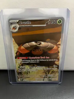 Crustle 186/182 Pokemon Destined Rivals SV10 Illustration Rare Full Art NM - Image 1