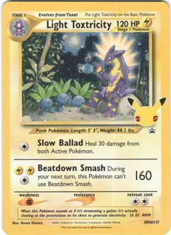 Light Toxtricity SWSH137 Promo SWSH Black Star Pokemon LP - Image 1