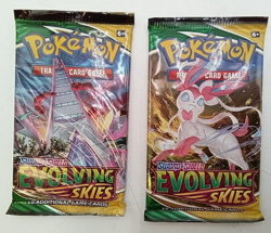 Pokemon TCG Sword&Shield Evolving Skies Booster Pack New Sealed Lot of 2 820650808777 - Image 1