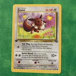 1st Edition Eevee 51/64 Jungle Set Vintage 1999 Pokemon TCG WOTC - Image 1