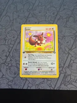 Pokemon: Eevee 1st Edition #51/64 Jungle 1999 WOTC Vintage Non-holo - LP - I147 - Image 1